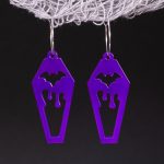 Pendientes Ataúd Morado