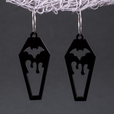 Pendientes Ataúd Negro