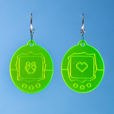 Pendientes VirtualPet Flúor Verde