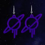 Pendientes NeoPlanet Morado 🪐
