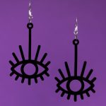 Pendientes Anubis Negro