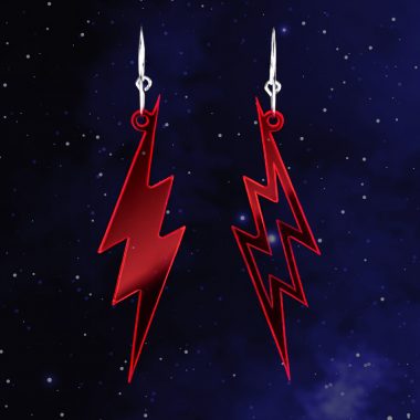 Pendientes Rayos Rojo