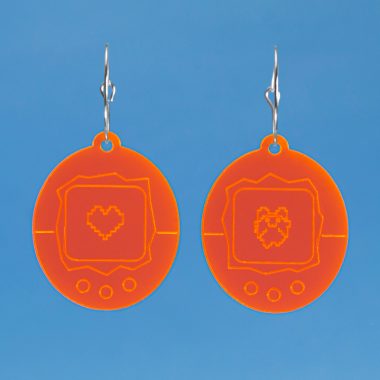 Pendientes VirtualPet Flúor Naranja