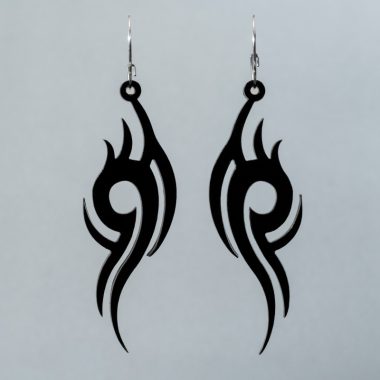 Pendientes Tribal Negro