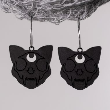 Pendientes Gato Esqueleto Pendientes Gato Esqueleto