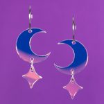 Pendientes Luna y estrella
