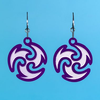 Pendientes Genshin Electro Pendientes Genshin Electro