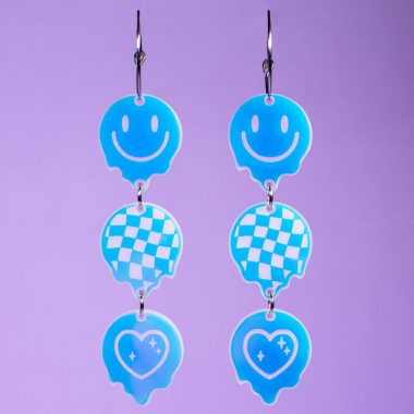 Pendientes Smile Holo Pendientes Smile holograficos