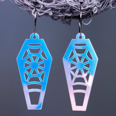 Pendientes Ataúd telaraña Holo ⚰️