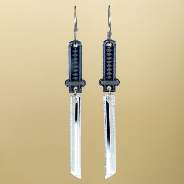 Pendientes katana japonesa