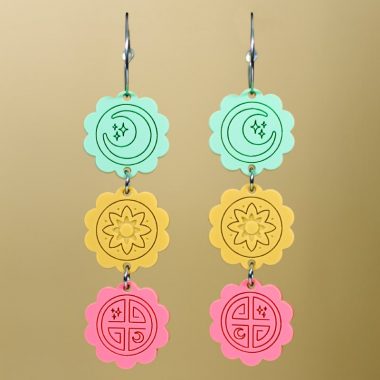 Pendientes Pastel de Luna Mooncake