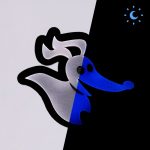 Pinza para el pelo de Zero, Pesadilla antes de Navidad que brilla en la oscuridad en color azul