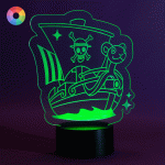 Lámpara led de colores One Piece, decoración