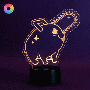 Lámpara led de colores Pochita, decoración