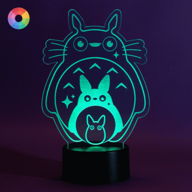 Lámpara led de colores Totoro, decoración Lámpara led de colores Totoro, decoración