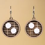 Pendientes de bandeja bao en madera, cultura japonesa