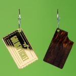 Pendientes de tableta de chocolate golden ticket