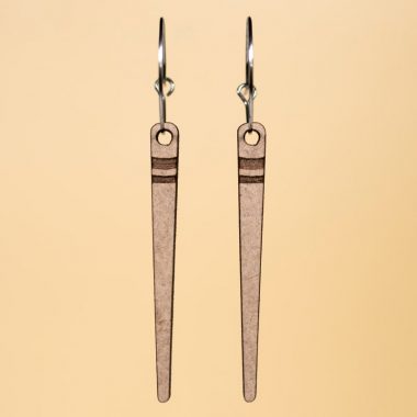 Pendientes palillos de madera
