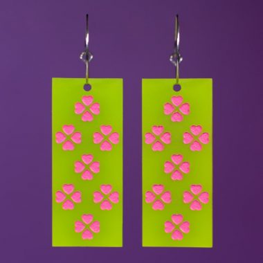 Pendientes de metacrilato acrílicos de Mitsuri, pilar del amor de Kimetsu no Yaiba, Guardianes de la Noche