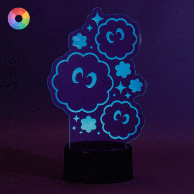 Lámpara led Susuw de colores