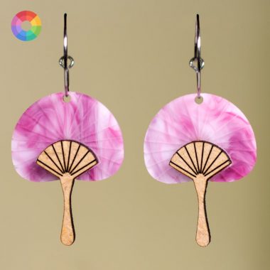 Pendientes Pai pai abanico japones