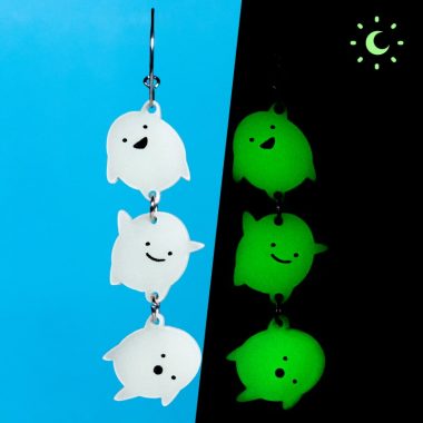 Pendientes Wara Wara con brillo en la oscuridad