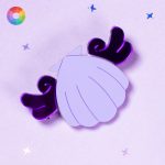 mermaid melody conchas de colores,. accesorios pinzas para el pelo