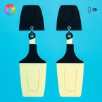 Pendientres rotulador subrayador en diferentes colores pastel