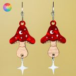 Pendientes metacrilato acrilico setas de colores