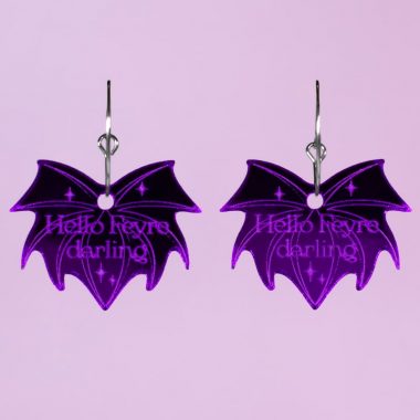 Pendientes literarios de Velaris Acotar hello Feyre espejo morado Pendientes literarios de Velaris Acotar hello Feyre espejo morado