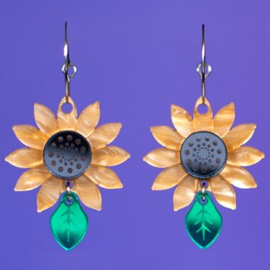 Pendientes Margaritas de flores de primavera