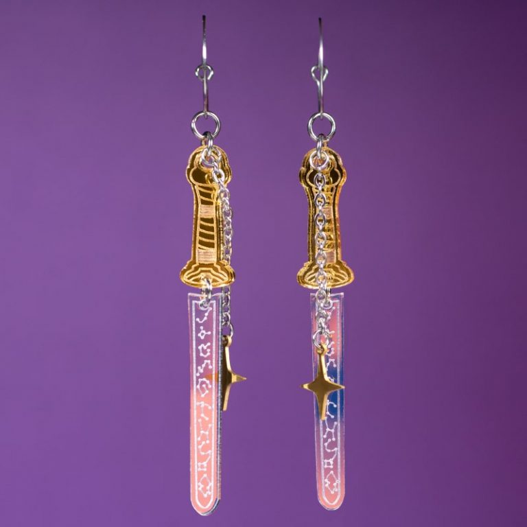 Pendientes película K-Pop: Demon Hunters. Pendientes Huntrix K-pop