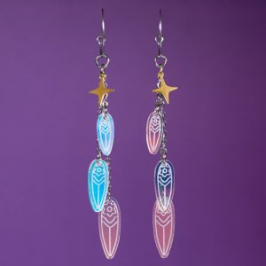 Pendientes película K-Pop: Demon Hunters. Pendientes Huntrix K-pop