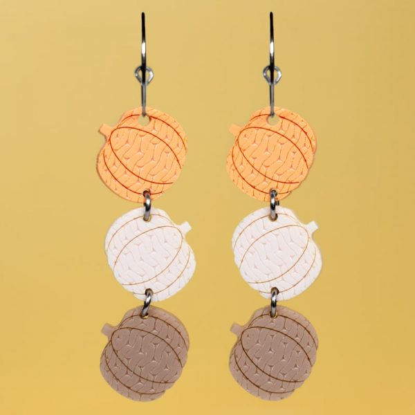 Pendientes calabazas otoño crochet cozy vibes de neoplanet