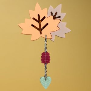 Pinzas para el pelo de hojas de otoño cozy vibes