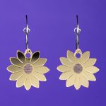 Pendientes flores primavera mini, efecto espejo de colores Neoplanet