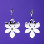 Pendientes flores primavera mini, efecto espejo de colores Neoplanet
