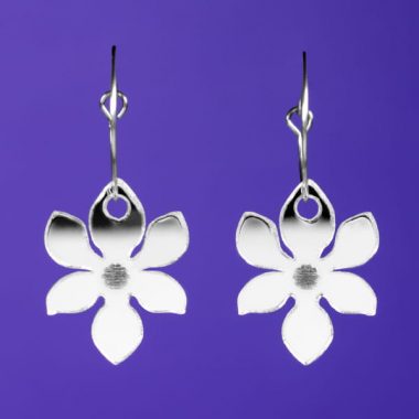 Pendientes flores primavera mini, efecto espejo de colores Neoplanet