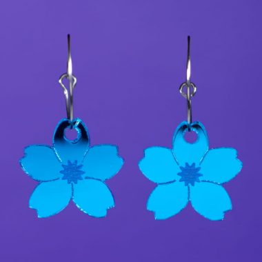 Pendientes flores primavera mini, efecto espejo de colores Neoplanet