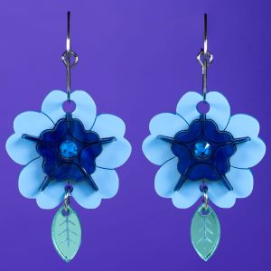 Pendientes acrílicos de flor petunia primavera Neoplanet