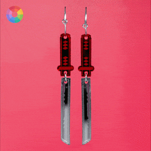 Pendientes de metacrilato acrílicos de katanas de pilares y los personajes de Kimetsu no Yaiba, Guardianes de la Noche