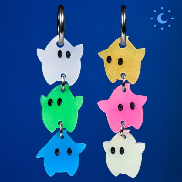 Pendientes Lumalee brillan en la oscuridad de varios colores Pendientes Lumalee brillan en la oscuridad de varios colores