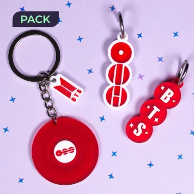 Pack de pendientes y llavero inspirados en Arirang de BTS estilo K-pop para fans ARMY