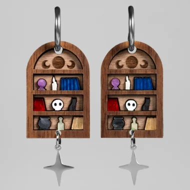 Pendientes Estantería Bruja 📚 Pendientes Estantería Bruja 📚