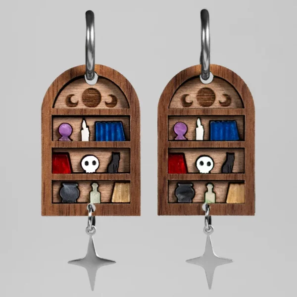 Pendientes Estantería Bruja 📚 Pendientes Estantería Bruja 📚