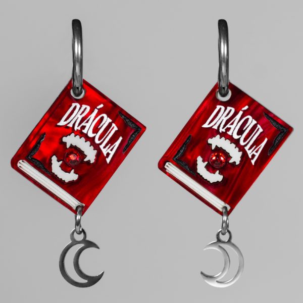 Pendientes Libro Drácula 🧛 Pendientes Libro Drácula 🧛