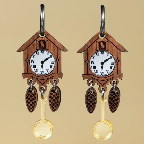 Pendientes Reloj Cuco 🕰️ Pendientes Reloj Cuco 🕰️
